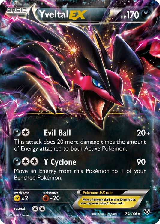 Yveltal EX 79/146 Holo Rare EX - MissingNo.