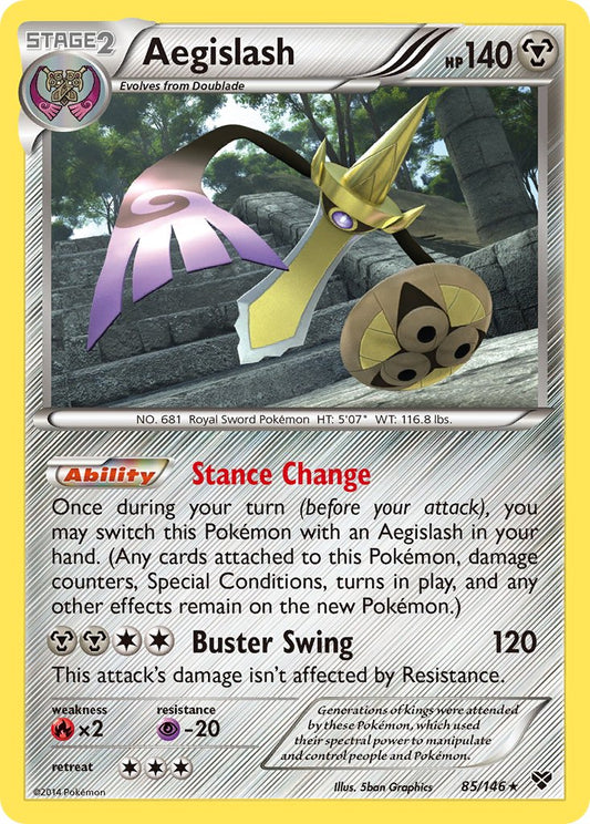 Aegislash 85/146 Reverse Rare - MissingNo.