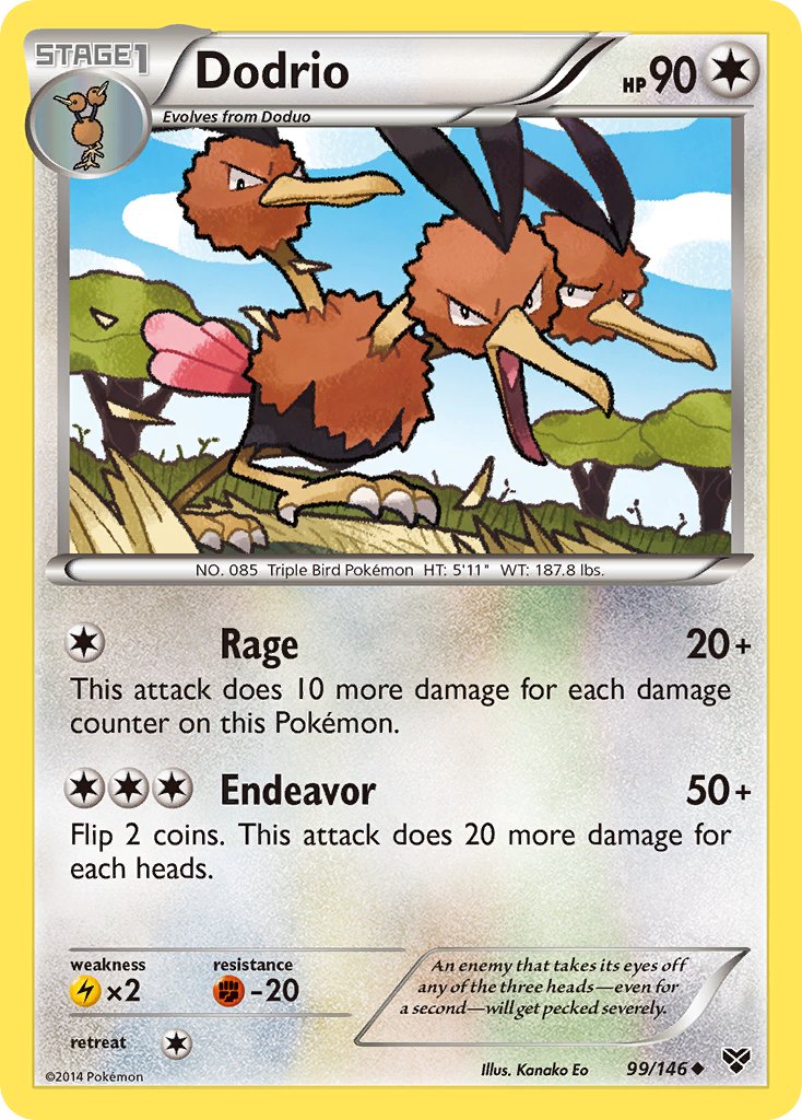 Dodrio 99/146 Reverse Uncommon - MissingNo.