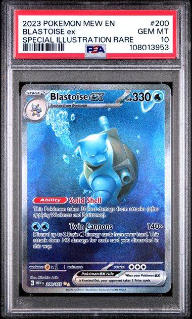 Blastoise ex 200 PSA 10 - MissingNo.