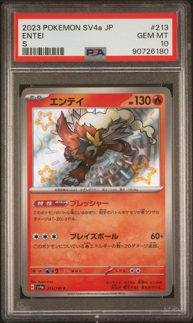 Entei 213 PSA 10 - MissingNo.