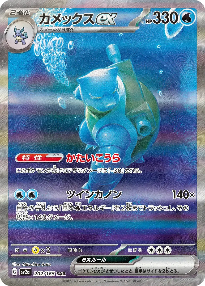 Blastoise ex 202/165