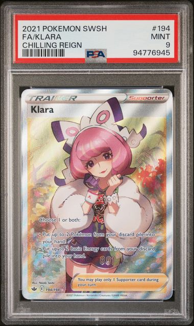 Klara 194 PSA 9 - MissingNo.