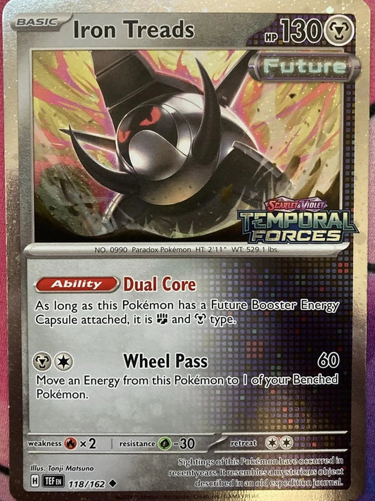 Iron Treads 118/162 Reverse Uncommon Cosmo Holo (Stamped)