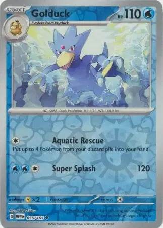 Golduck 55/165 Reverse Uncommon - MissingNo.
