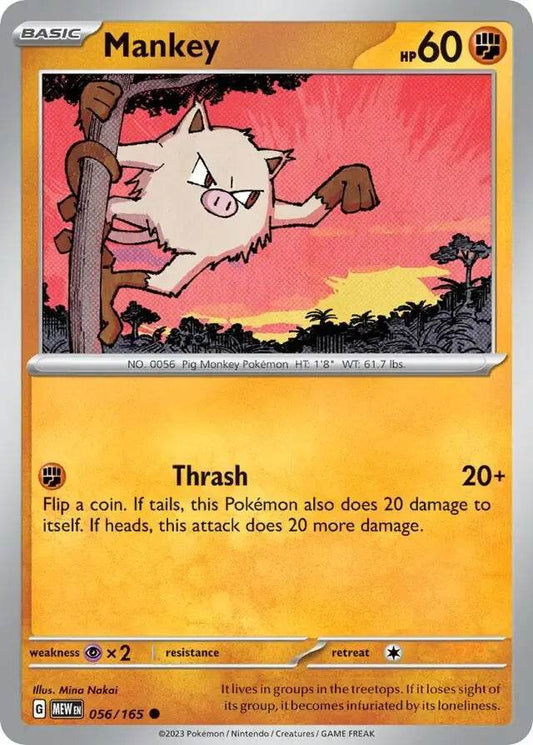 Mankey 56/165 Common - MissingNo.