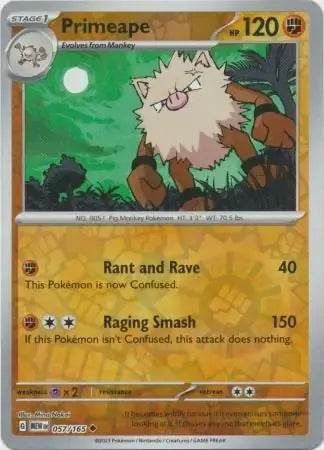 Primeape 57/165 Reverse Uncommon - MissingNo.