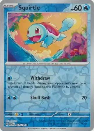 Squirtle 7/165 Reverse Common - MissingNo.