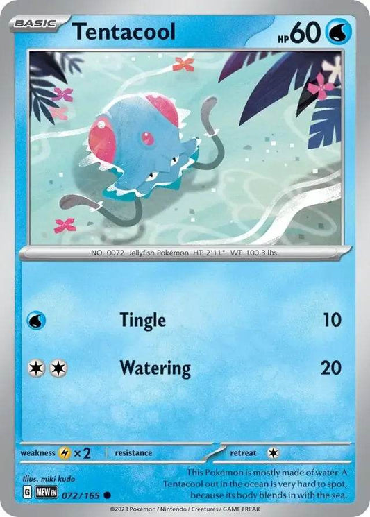 Tentacool 72/165 Common - MissingNo.