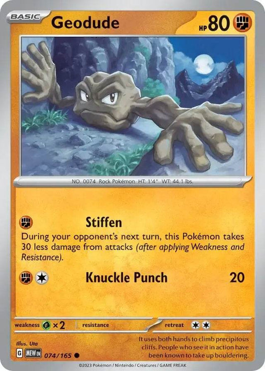 Geodude 74/165 Common - MissingNo.