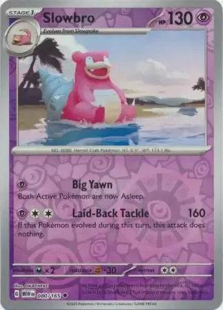 Slowbro 80/165 Reverse Uncommon - MissingNo.