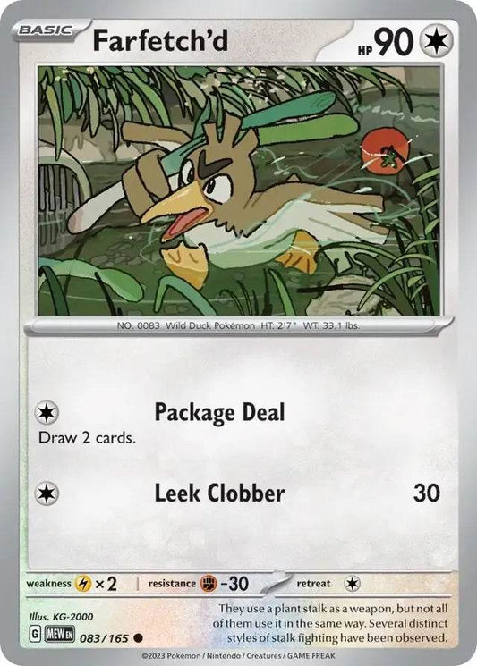 Farfetch'd 83/165 Common - MissingNo.