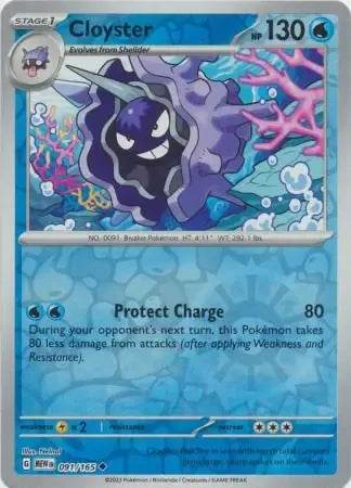 Cloyster 91/165 Reverse Uncommon - MissingNo.