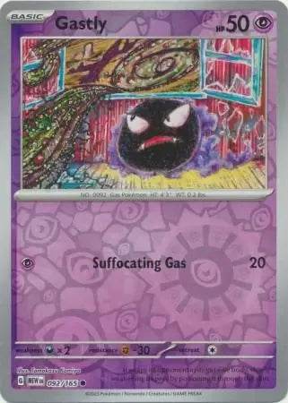 Gastly 92/165 Reverse Common - MissingNo.