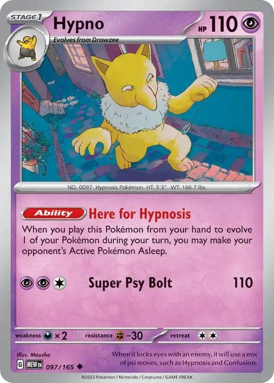 Hypno 97/165 Uncommon - MissingNo.