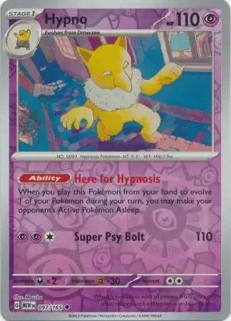 Hypno 97/165 Reverse Uncommon - MissingNo.