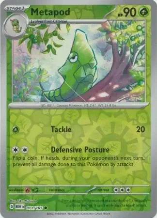 Metapod 11/165 Reverse Common - MissingNo.
