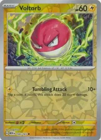 Voltorb 100/165 Reverse Common - MissingNo.