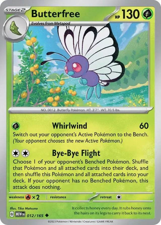 Butterfree 12/165 Uncommon - MissingNo.