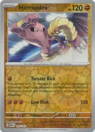 Hitmonlee 106/165 Reverse Uncommon - MissingNo.