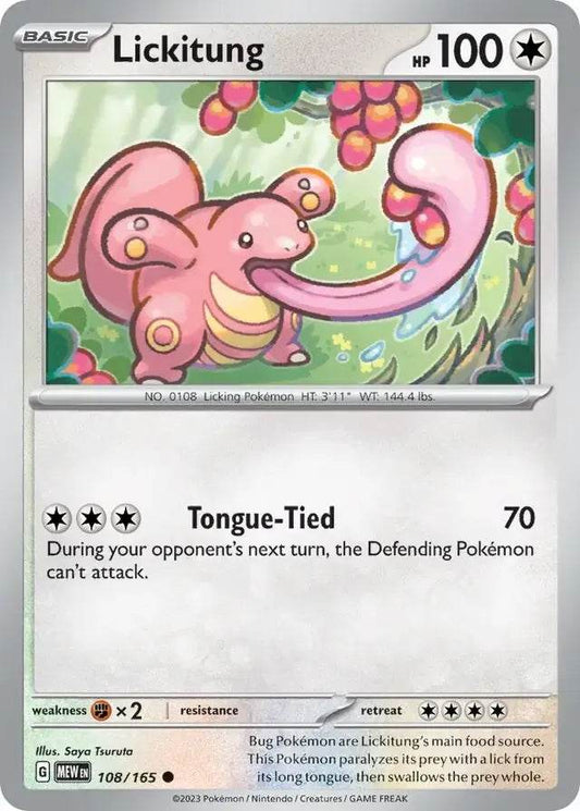 Lickitung 108/165 Common - MissingNo.