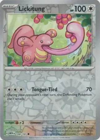 Lickitung 108/165 Reverse Common - MissingNo.