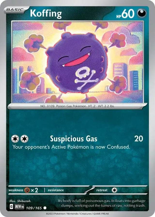 Koffing 109/165 Common - MissingNo.