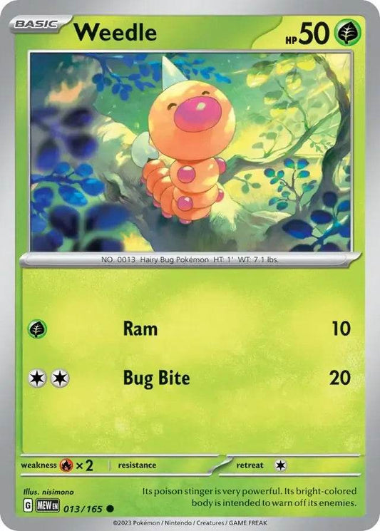 Weedle 13/165 Common - MissingNo.