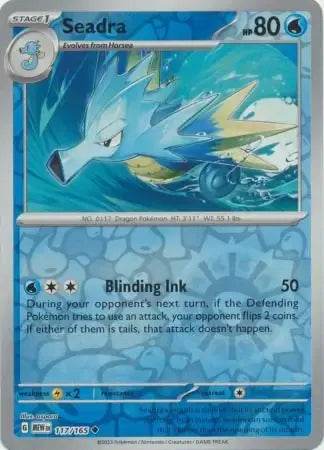 Seadra 117/165 Reverse Uncommon - MissingNo.