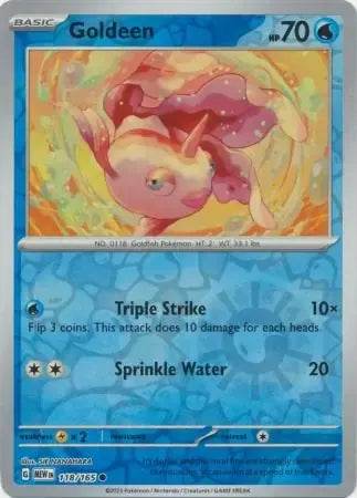 Goldeen 118/165 Reverse Common - MissingNo.