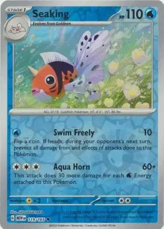 Seaking 119/165 Reverse Uncommon - MissingNo.