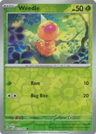 Weedle 13/165 Reverse Common - MissingNo.