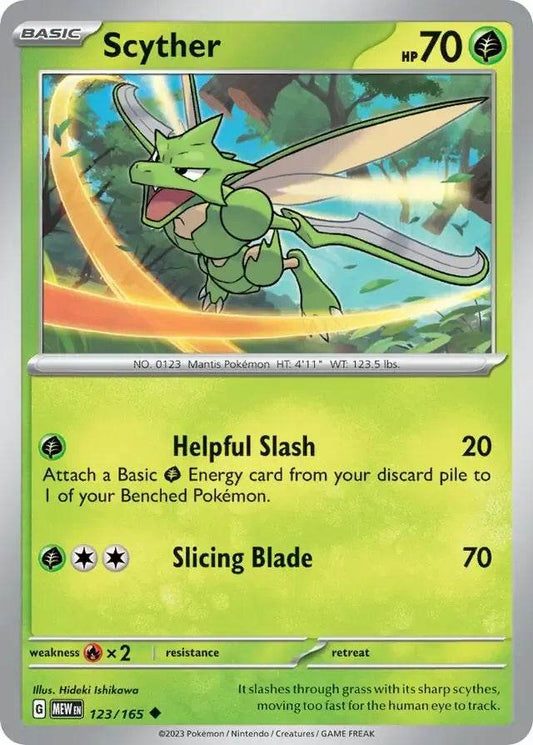 Scyther 123/165 Uncommon - MissingNo.