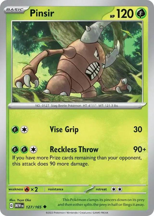 Pinsir 127/165 Uncommon - MissingNo.