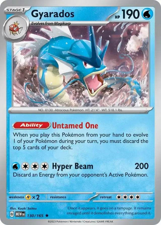 Gyarados 130/165 Holo Rare - MissingNo.