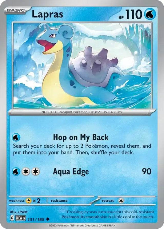Lapras 131/165 Uncommon - MissingNo.