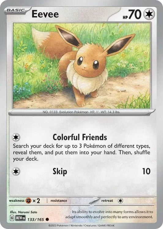 Eevee 133/165 Common - MissingNo.