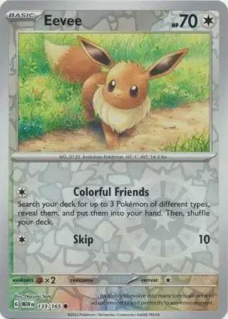 Eevee 133/165 Reverse Common - MissingNo.