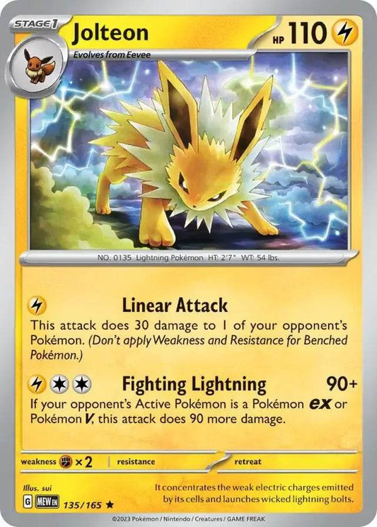 Jolteon 135/165 Holo Rare - MissingNo.