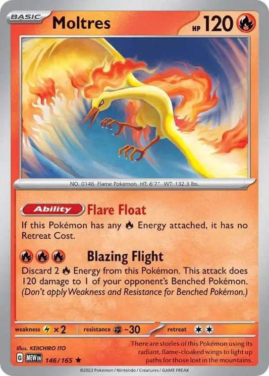 Moltres 146/165 Holo Rare - MissingNo.