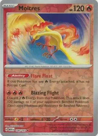 Moltres 146/165 Reverse Rare - MissingNo.