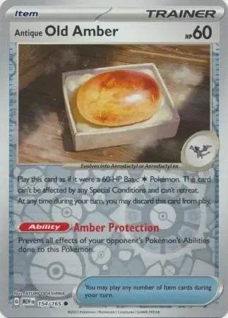 Antique Old Amber 154/165 Reverse Common - MissingNo.