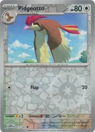 Pidgeotto 17/165 Reverse Common - MissingNo.