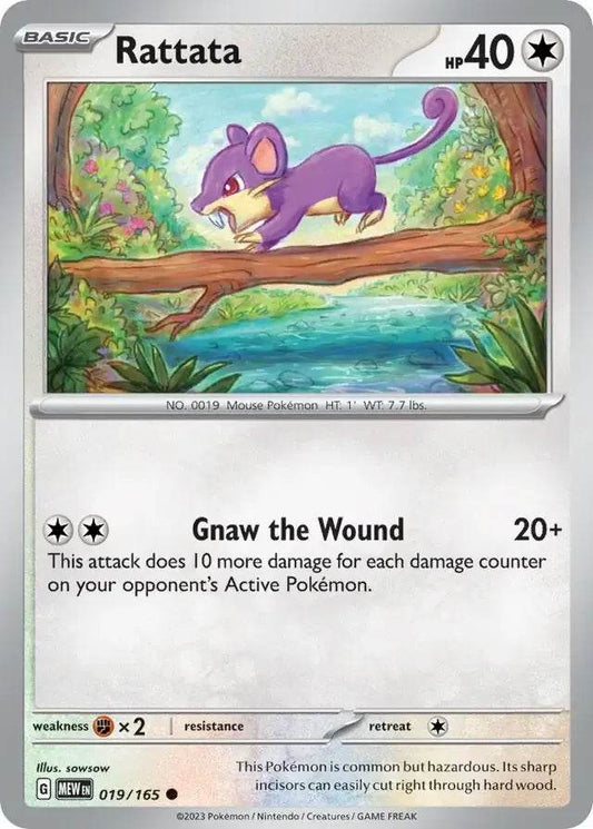 Rattata 19/165 Common - MissingNo.