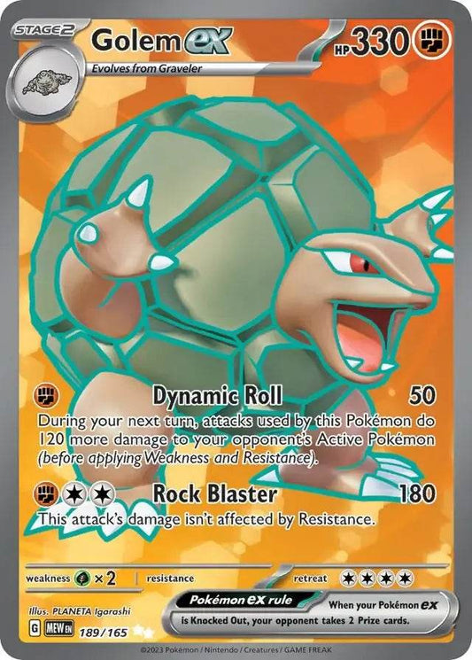 Golem ex 189/165 Ultra Rare ex - MissingNo.