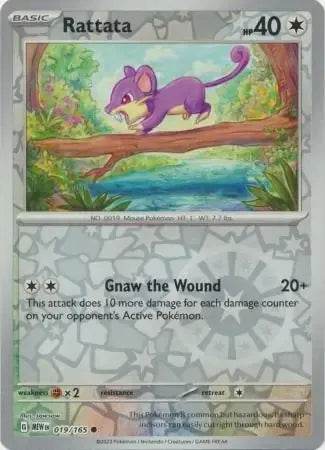 Rattata 19/165 Reverse Common - MissingNo.