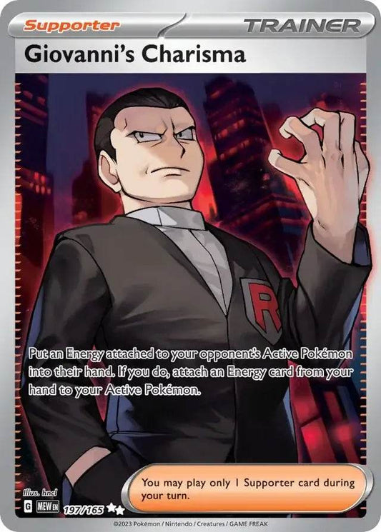 Giovanni's Charisma 197/165 Ultra Rare - MissingNo.