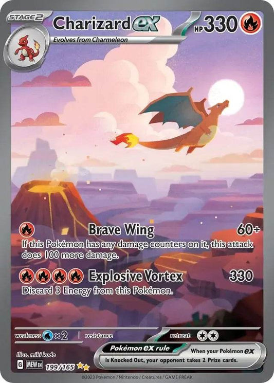 Charizard ex 199/165 Special Illustration Rare ex - MissingNo.
