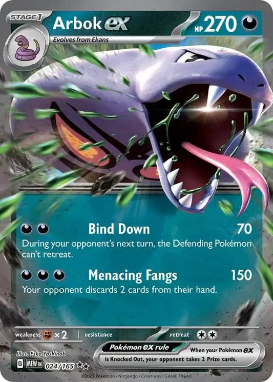 Arbok ex 24/165 Double Rare ex - MissingNo.