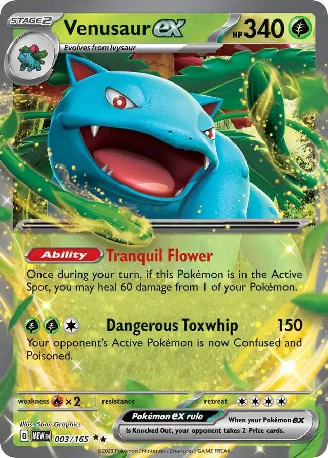 Venusaur ex 3/165 Double Rare ex - MissingNo.